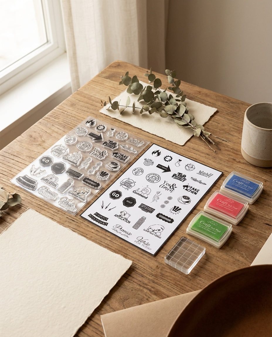 Faith Journal for Women with Stamp Set