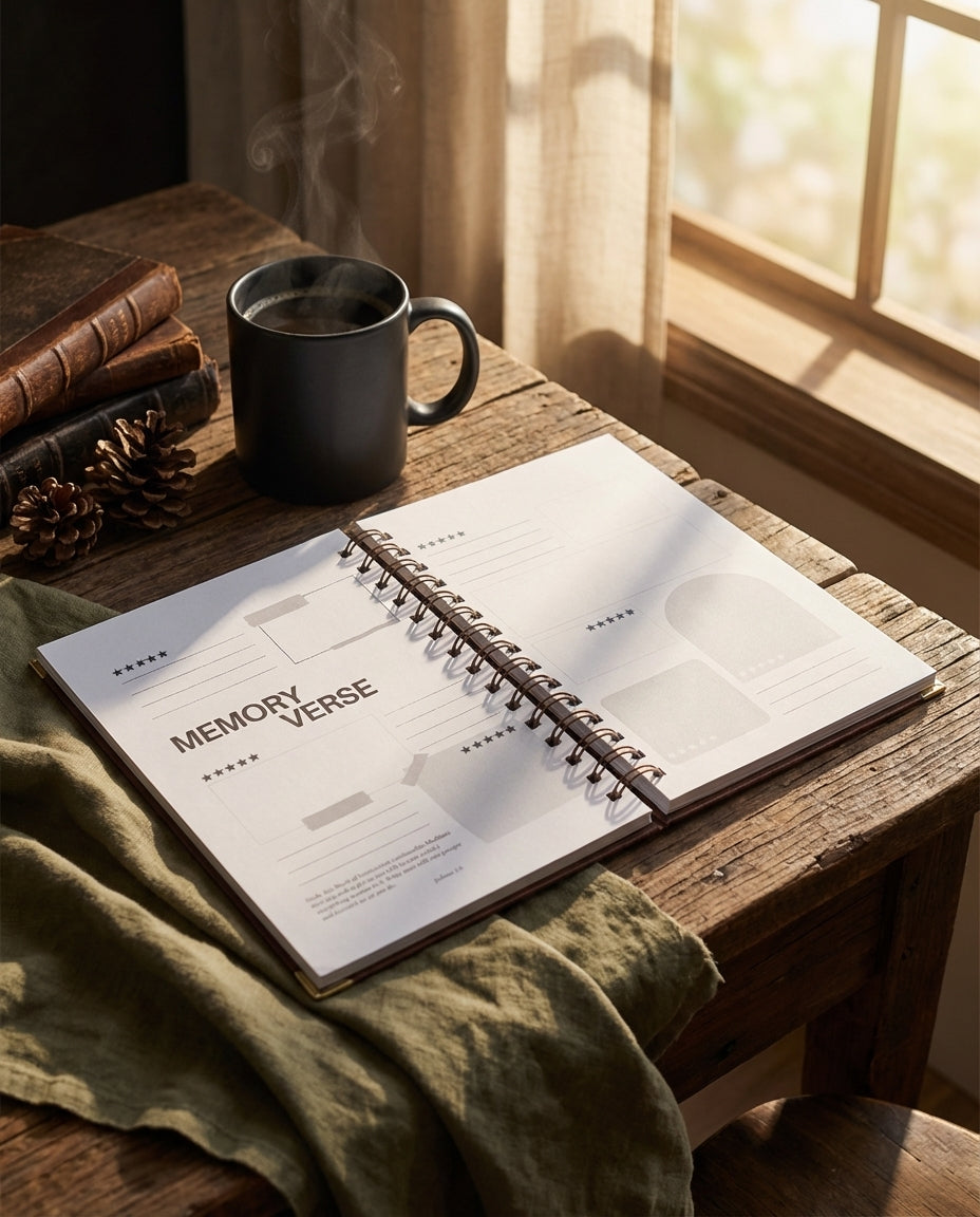Faith Journal for Men with Stamp Set